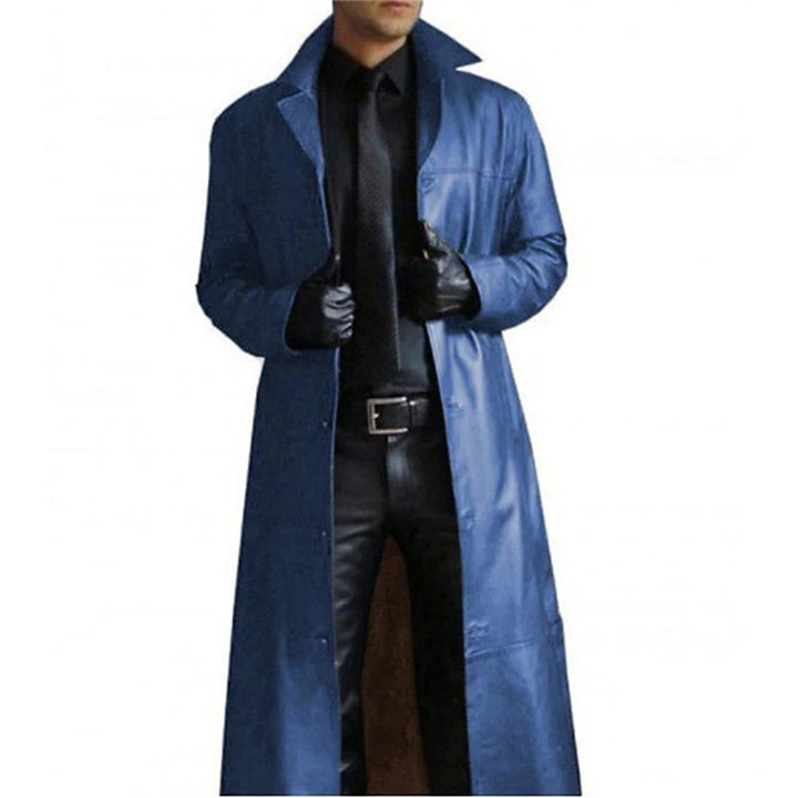 Svart herrskinnjacka, bekväm och stilren. Perfekt ytterplagg för en mångsidig, tidlös herrmode-look.