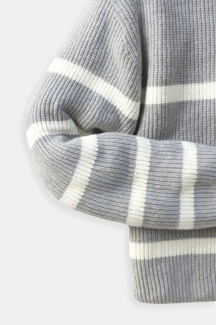 Elegant dragkedjetröja för män, tidlös stil som håller dig varm under höst och vinter.