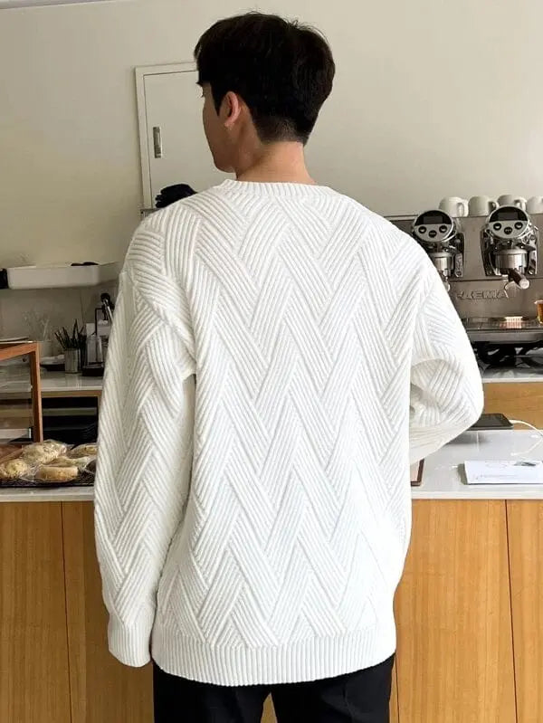 Mångsidig herrtröja i mjuk bomullsblandning. Klassisk stil som passar till skjorta för elegant look.