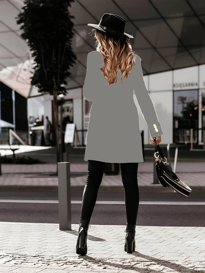 Rosa business casual blazer för kvinnor. Modern och stilren, passar kontor och vardag.