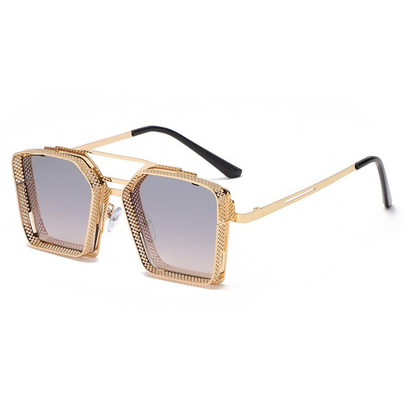 Snygga UV400-skyddade solglasögon, idealiska för sommar, resor och stilrena outfits.