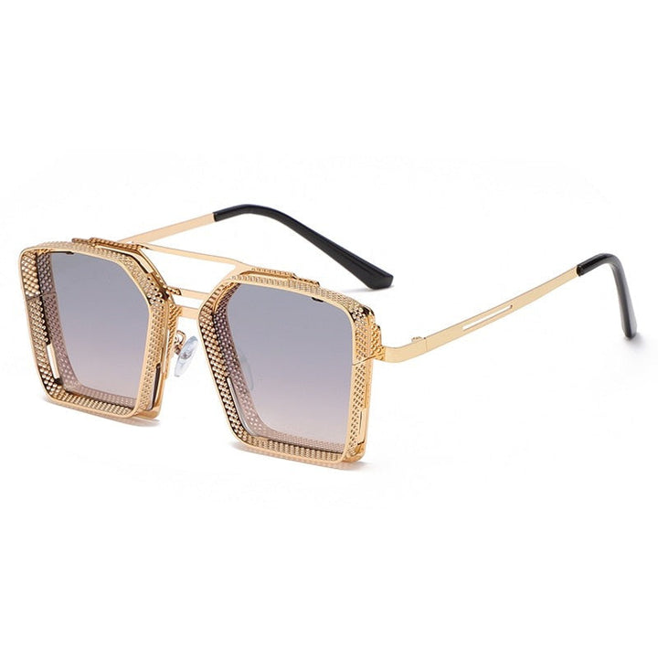 Snygga UV400-skyddade solglasögon, idealiska för sommar, resor och stilrena outfits.