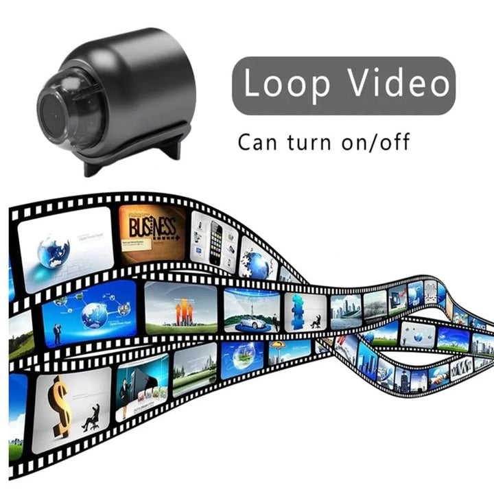 1080p HD WiFi övervakningskamera inomhus med IR nattvision och rörelseidentifiering för kontor och hem.