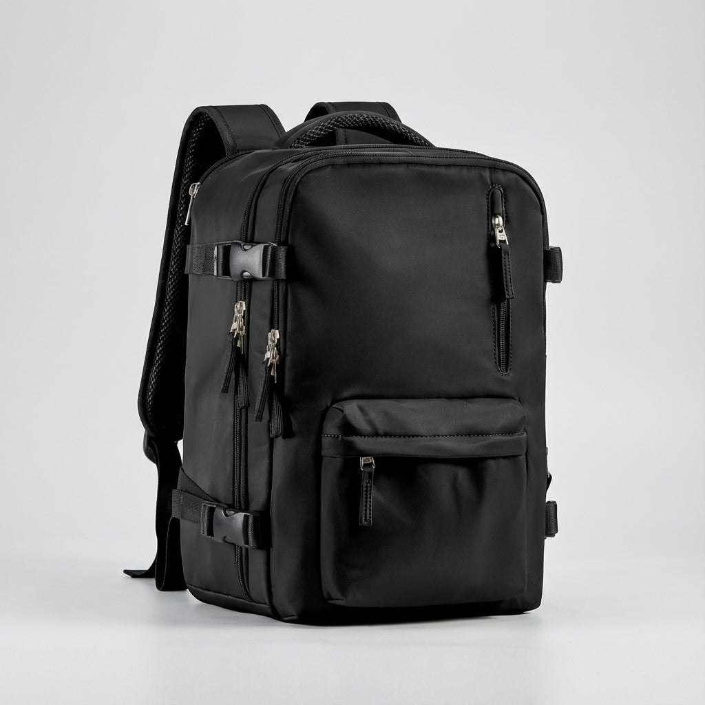 FlightTrek, den kompakta unisex kabinryggsäcken. Perfekt för resor som organiserat handbagage.