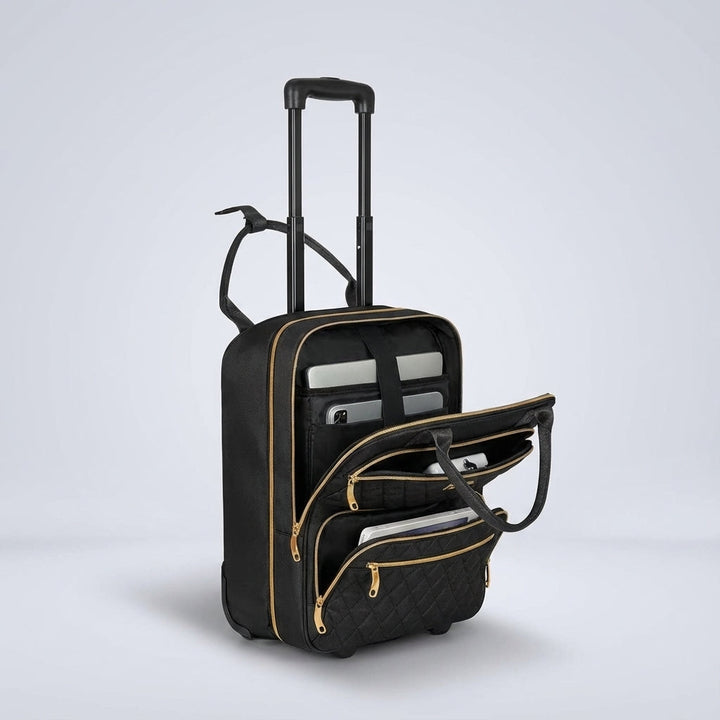Robust SwiftSeat kabinväska med smidiga hjul och justerbart handtag. Passar som handbagage.