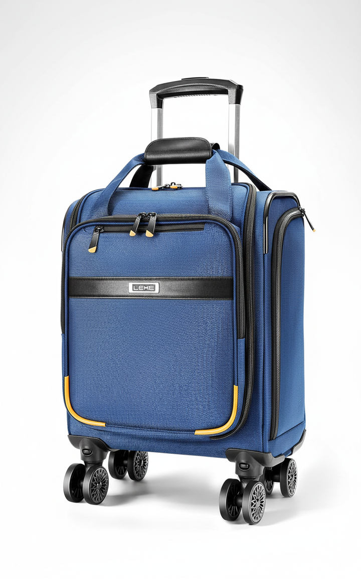 Mångsidig TravelBuddy kabinväska med hjul. Kompakt design, dedikerat laptopfack och robusta hjul för smidig resa.