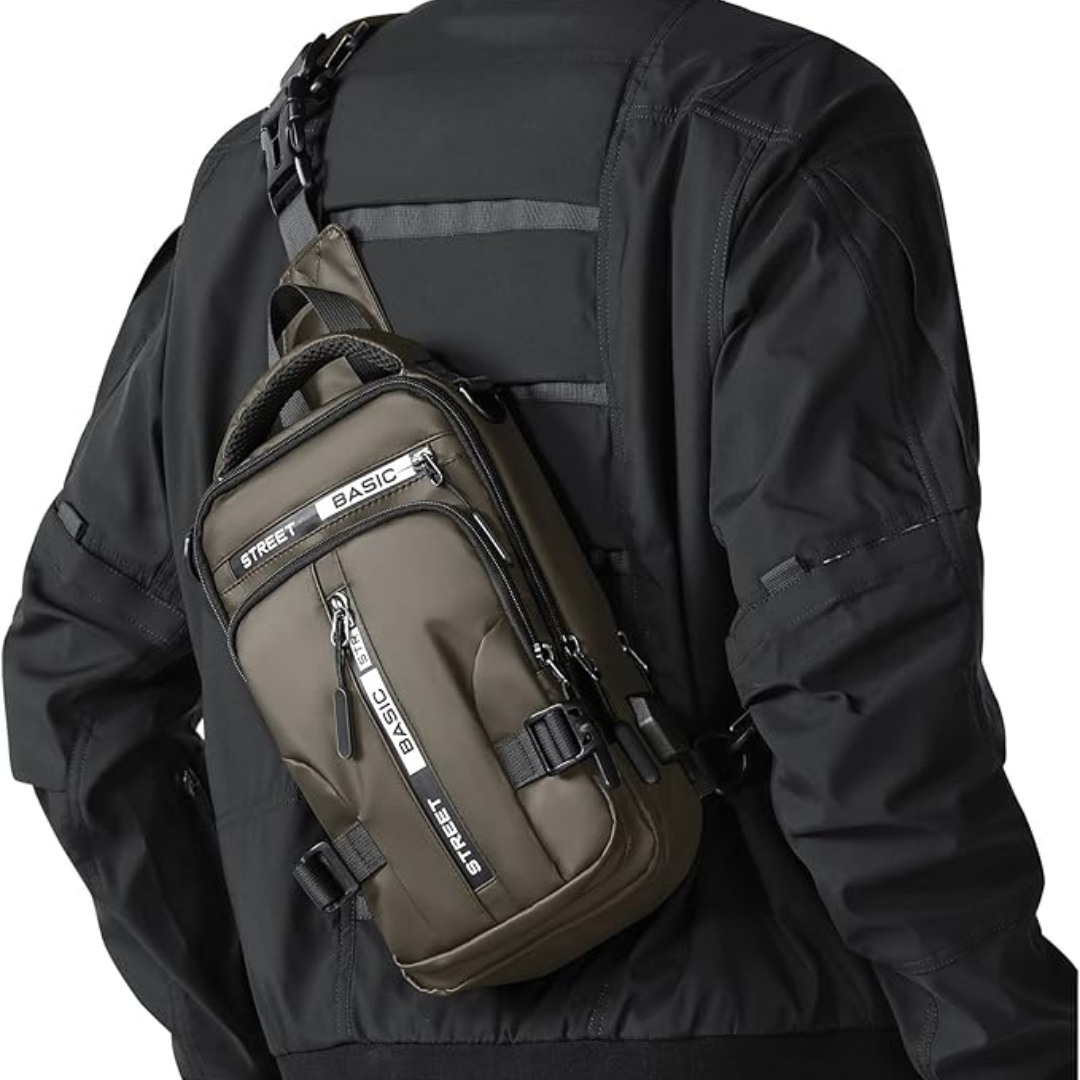 Stilren unisex slingbag i modern design. Perfekt som vardagsväska eller för fritidsaktiviteter & vandring.