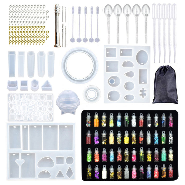 Kreativt hartsformset för smyckestillverkning, perfekt DIY-kit för egna hartsmycken.