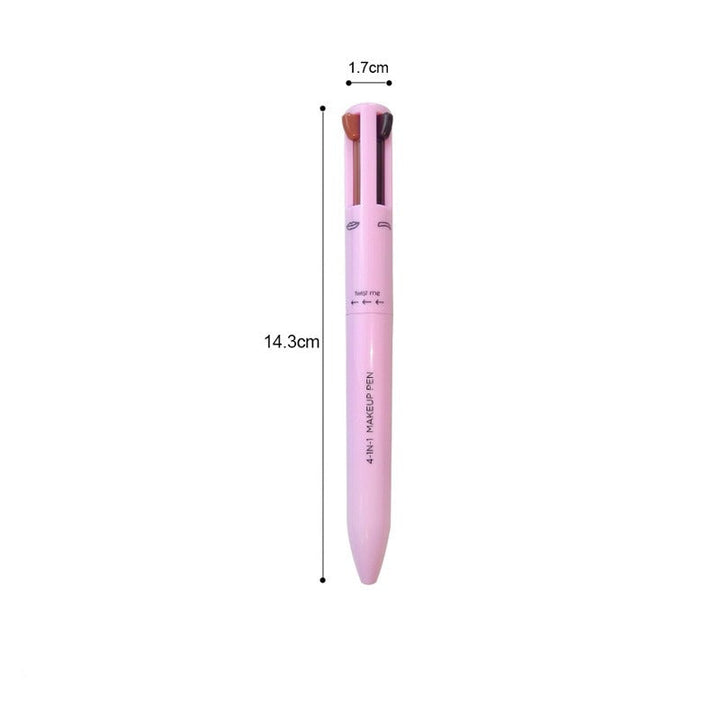 Mångsidig 4-i-1 skönhetspenna. Använd som eyeliner och läppenna för en komplett sminklook.