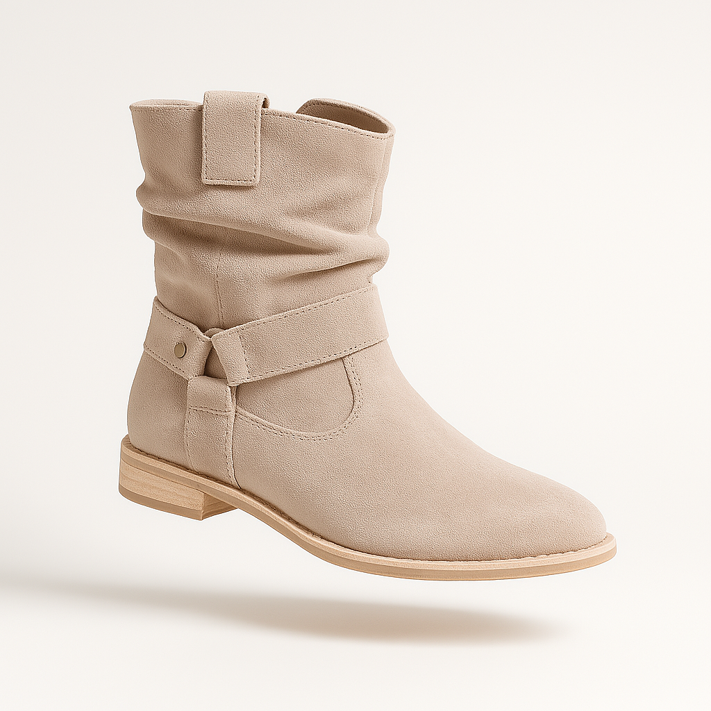 Eleganta ankelboots för kvinnor. Bekväma stövlar med låg klack, idealiska för alla tillfällen.