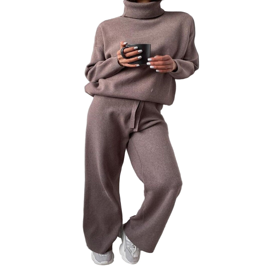 Kvinnors bekväma höstset, stilrent & funktionellt. Trendig matchande outfit för vardagskläder.
