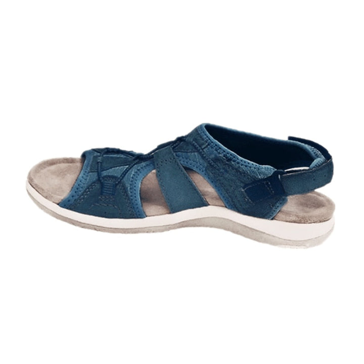 Kvinnors bekväma sandaler med ankellindning, perfekta sommarskor för casual användning. Nylonsandaler för damfotbeklädnad.
