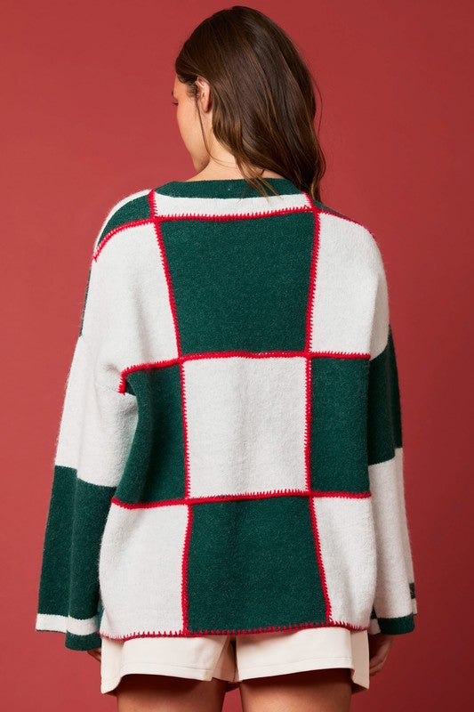 Stilren blockfärgad akryltröja för kvinnor. Mjuk damtröja som lyfter din casual look.
