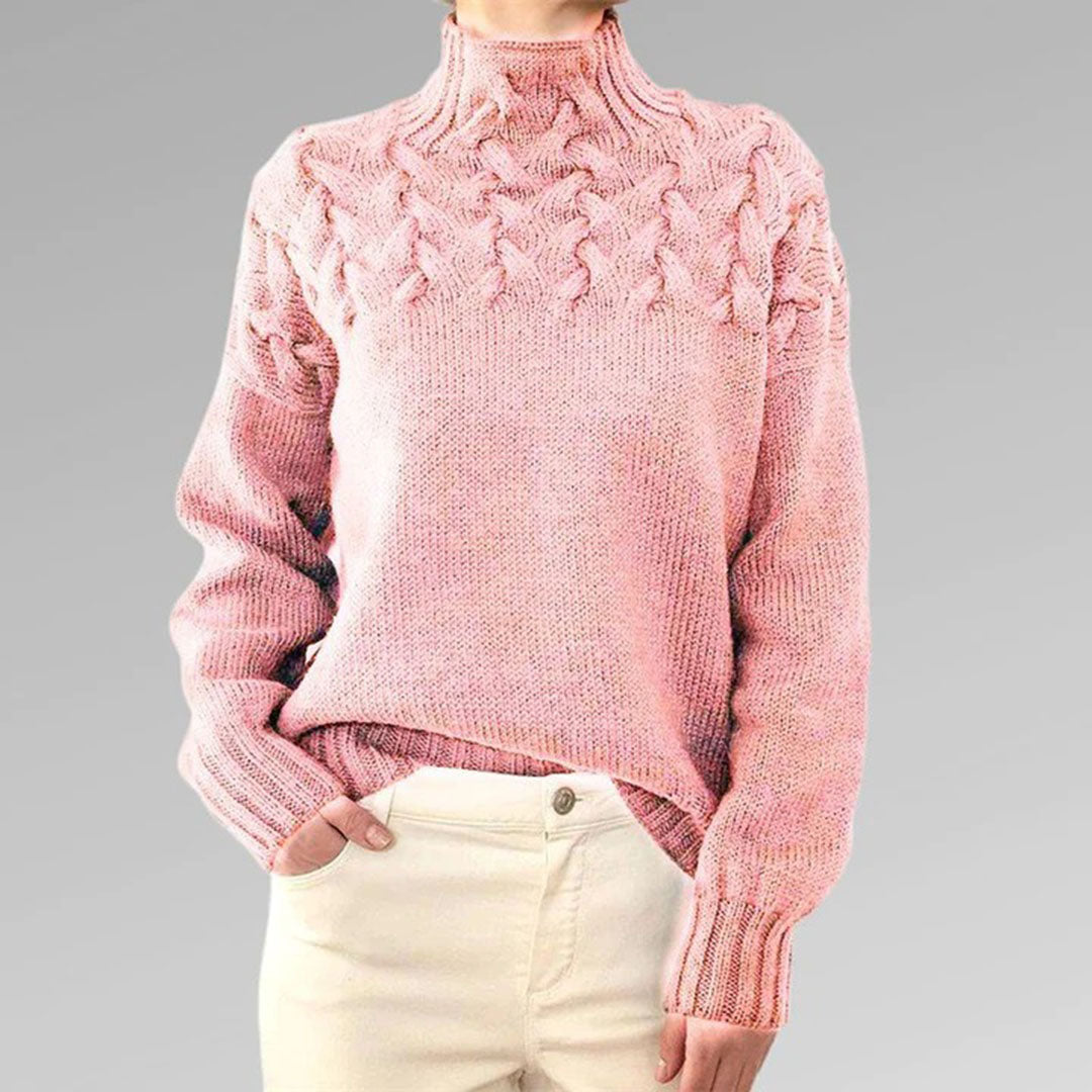 Stilfull polotröja för kvinnor, elegant och mångsidig. Passar utmärkt som höst- och vinterkläder.