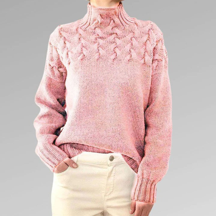Stilfull polotröja för kvinnor, elegant och mångsidig. Passar utmärkt som höst- och vinterkläder.