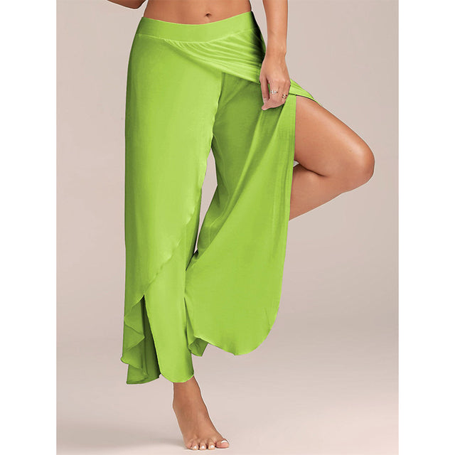 Eleganta dam sommarbyxor med vacker design, idealiska för kvinnors mode och sommarkläder.
