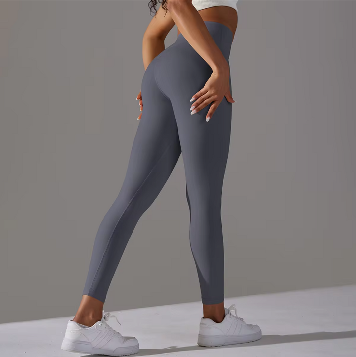 Mångsidiga fitness leggings för kvinnor, med hög midja för stöd och komfort.