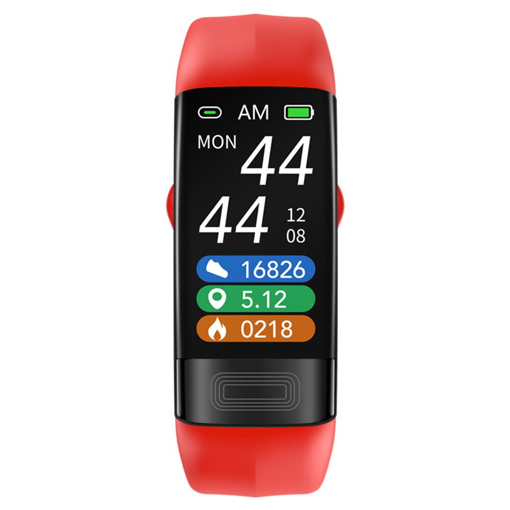 Stilren svart kvinnors aktivitetsarmband med fitness tracker, pulsmätare & cykelspårning.