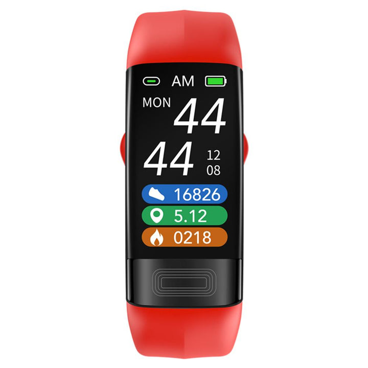 Stilren svart kvinnors aktivitetsarmband med fitness tracker, pulsmätare & cykelspårning.