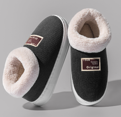 Mysiga vintertofflor för kvinnor, fodrade med mjuk fleece. Perfekta varma hemmaskor för kalla dagar.