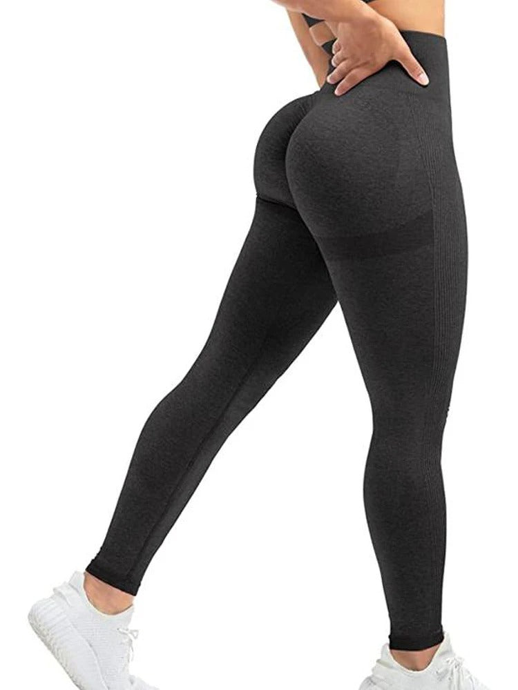 Bekväma seamless högmidjeleggings för kvinnor. Perfekta för yoga, träning & fritid.
