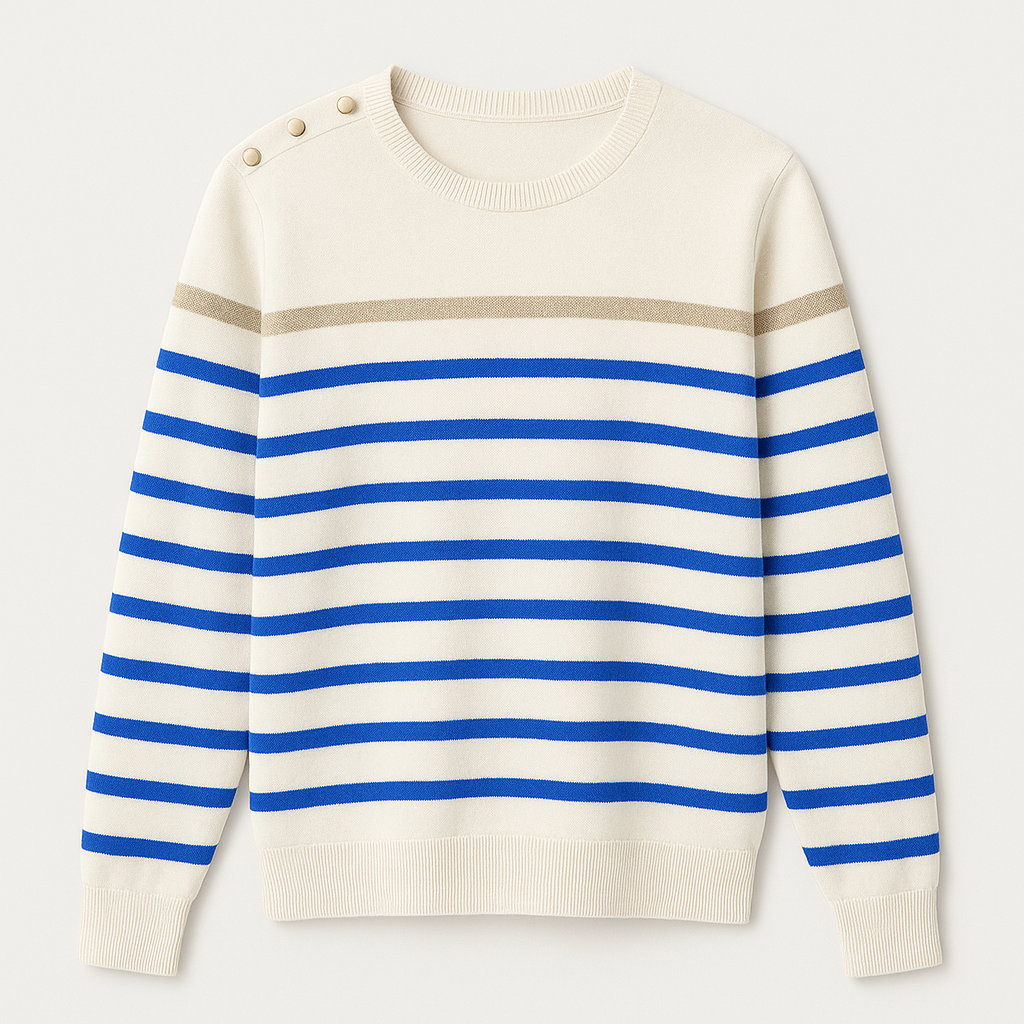 Mysig långärmad hösttröja för kvinnor, stilren och bekväm för höstmode.