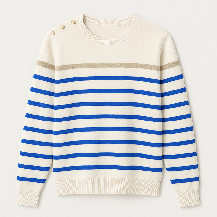 Mysig långärmad hösttröja för kvinnor, stilren och bekväm för höstmode.