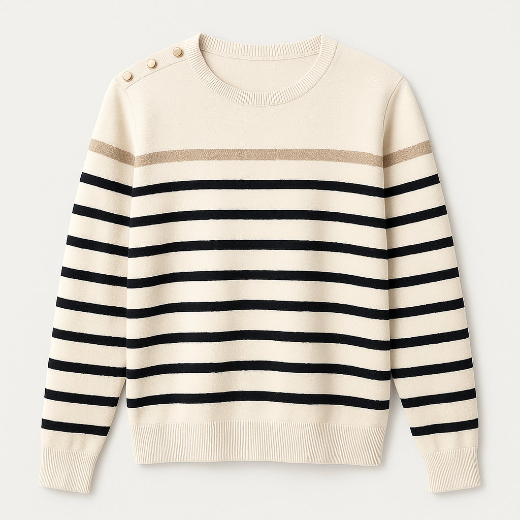 Elegant kvinnors tröja med avslappnad passform, idealisk för en stilren vardagslook.