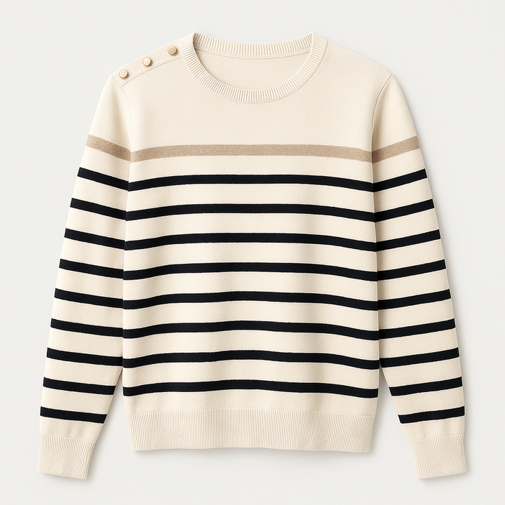 Elegant kvinnors tröja med avslappnad passform, idealisk för en stilren vardagslook.