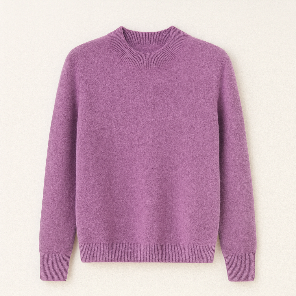 Elegant styling med en stickad kvinnors tröja, perfekt för kontoret eller kvällen.