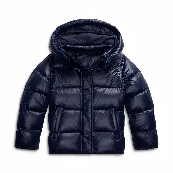 Kvinnors modern quiltad jacka med slimmad passform. Värmeisolerande vardagsjacka, stilren för vinterbruk.