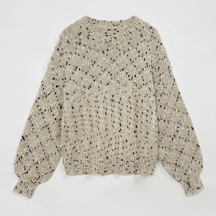Stilren pullover för kvinnor med lös passform och drop shoulder-design för bekväma höstdagar.