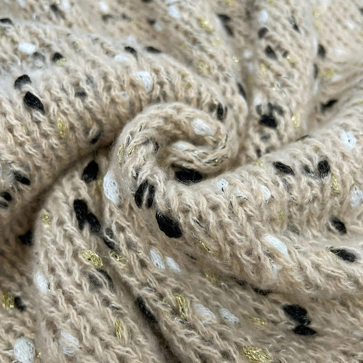 Lös passform stickad damtröja med drop shoulder, en stilren pullover för bekvämt höstmode.