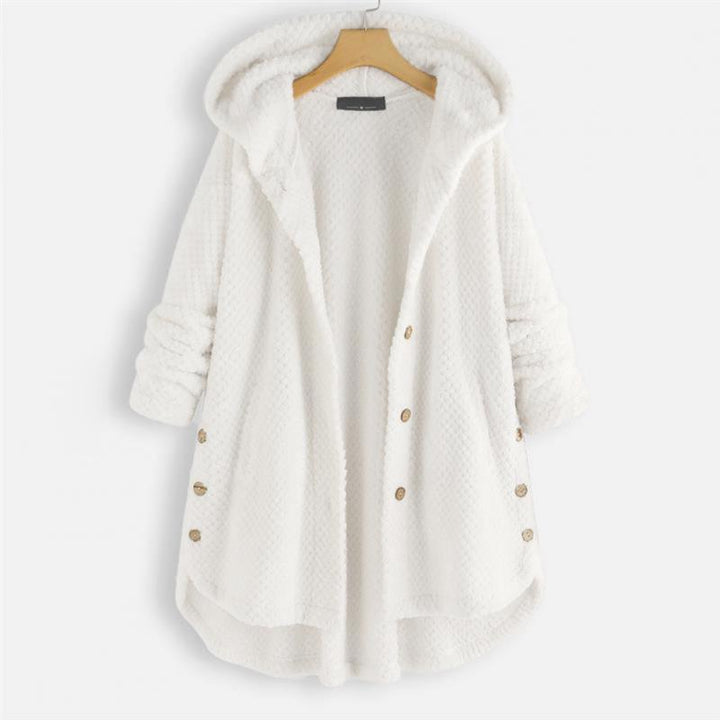 Kvinnors oversized huvjacka för mysig komfort, perfekt för höst- och vintermode.