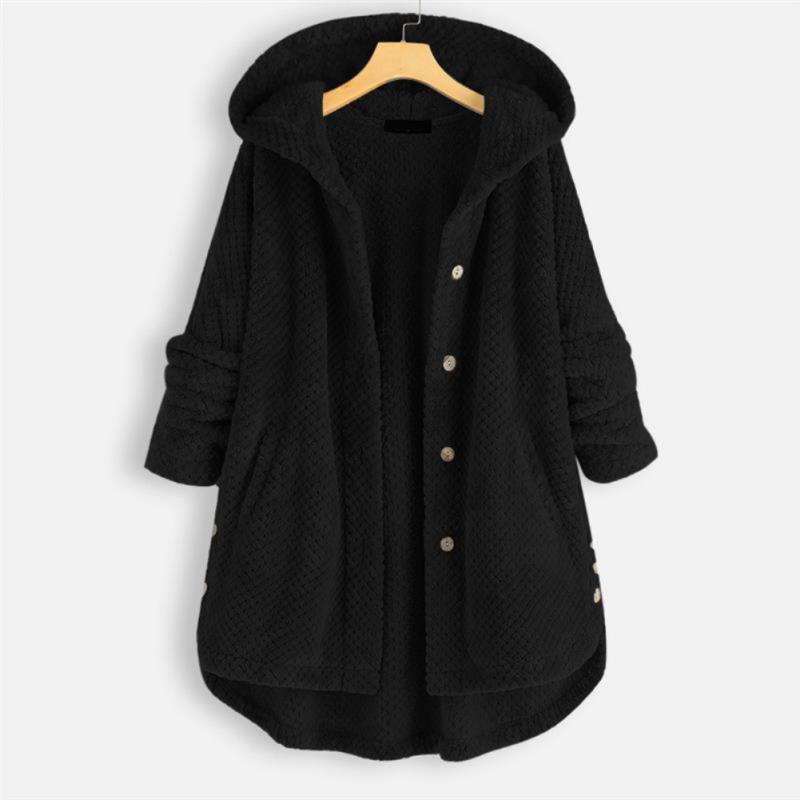 Varm och mysig huvjacka för kvinnor, oversized design för ultimat komfort och vardagsstil.