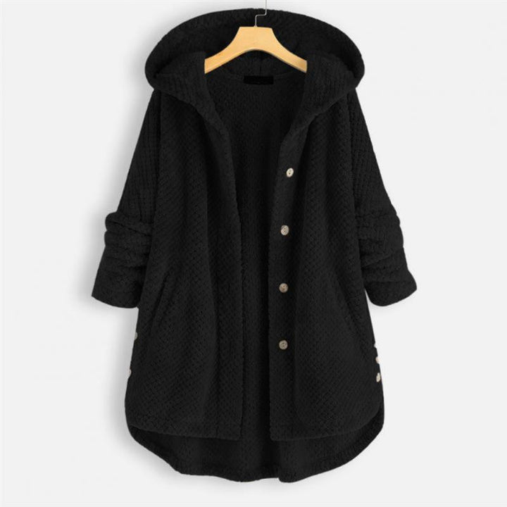 Varm och mysig huvjacka för kvinnor, oversized design för ultimat komfort och vardagsstil.