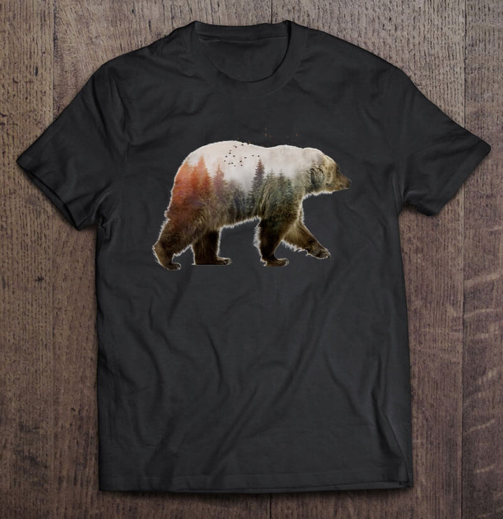 Chic kvinnors björn t-shirt, ett ledigt modeplagg med söt design för vardagsbruk.