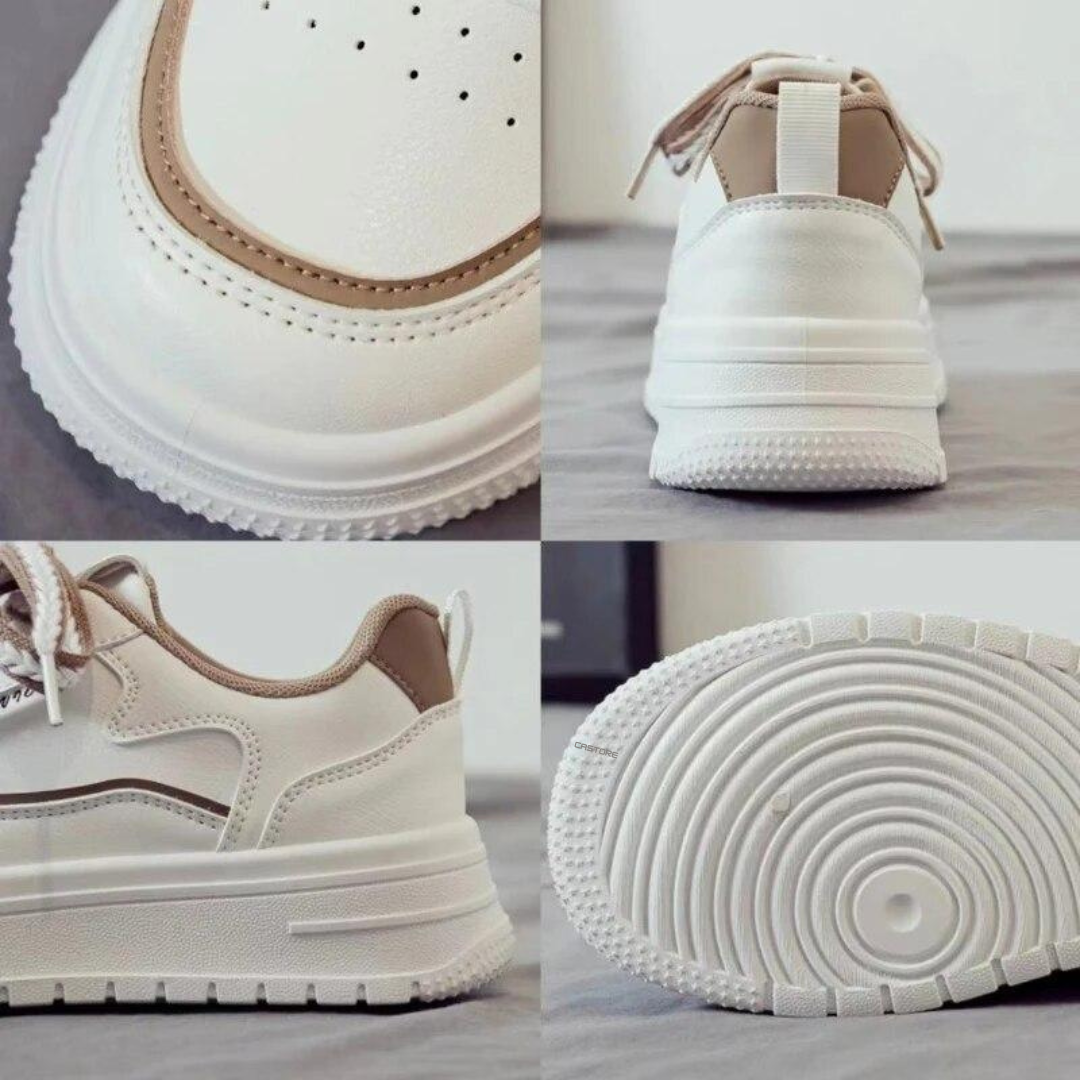 Chunky sneakers med snörning för kvinnor. Bekväma & trendiga platåskor, perfekta som vardagsskor.