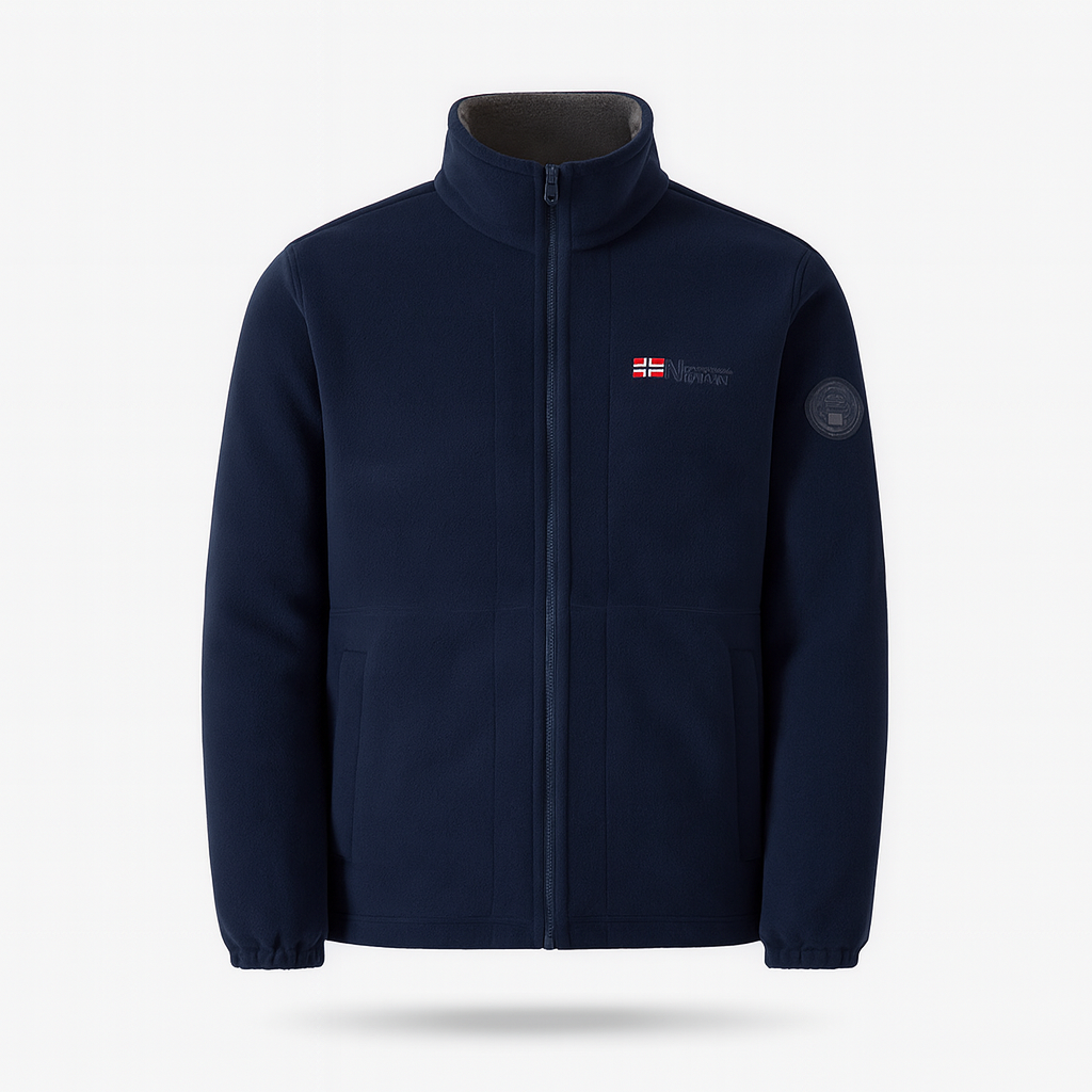 Bekväm höstjacka i fleece för kvinnor, mjuk och perfekt för vardagsbruk.