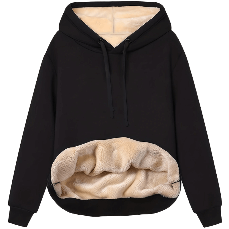 Kvinnors varm flerfärgad hoodie, perfekt för avslappnade dagar och mysiga stunder.