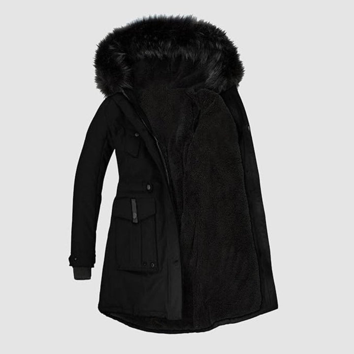 Elegant kvinnors ytterkläder: Parkas med modern design, huva och fuskpälskant. Ett måste för modekänsliga damer.