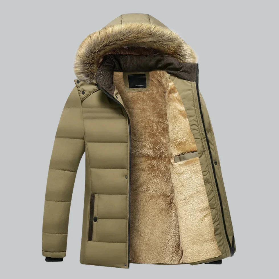 Kvinnors utomhusjacka, vattentät parkas med fleecefoder för vinteraktiviteter och kyla.