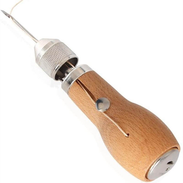 Lädersömnads-Awl verktygssats för precisionssömnad. Perfekt för läderhantverk & reparationer.