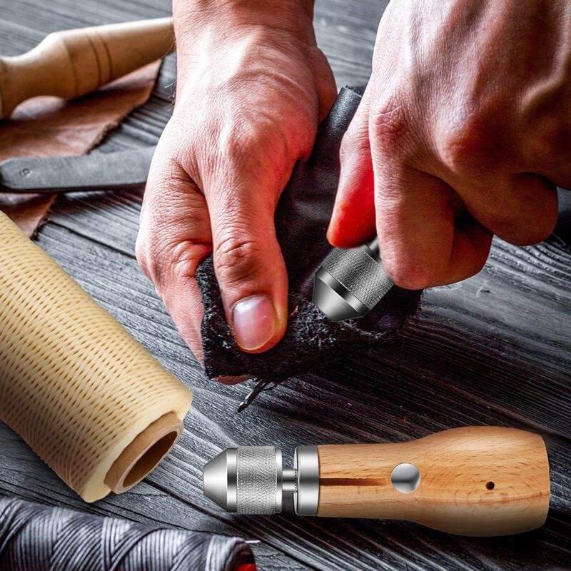 Högkvalitativ sylverktyg för lädersömnad. Robust design för DIY läderprojekt & handsöm.