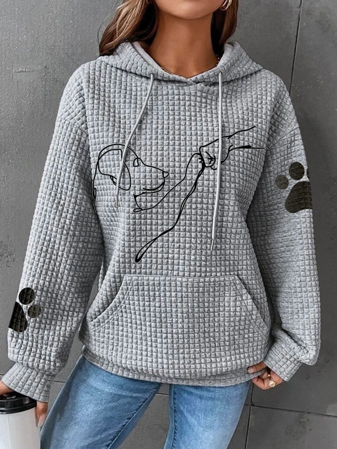 Damhuvtröja i lång och bekväm design, en populär vardagsfavorit för damkläder.