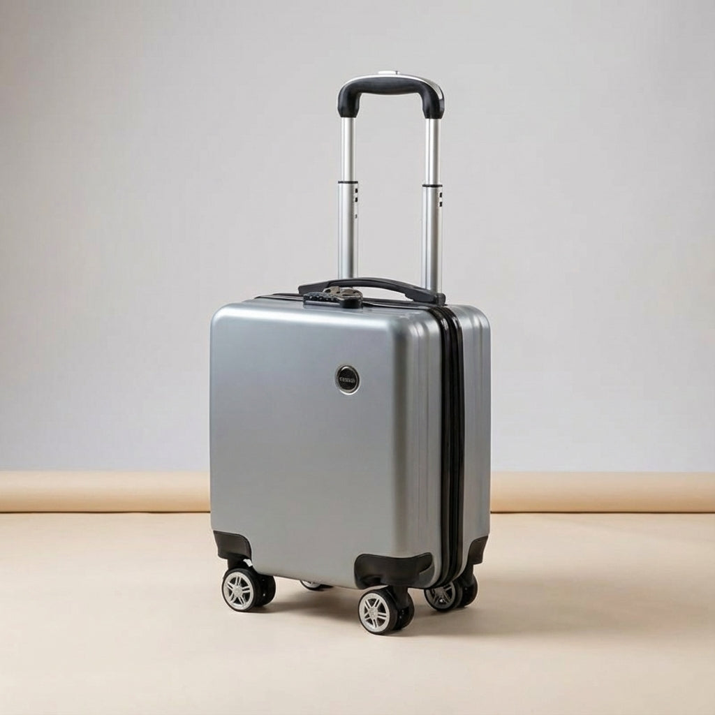 Tåligt handbagage med smidiga 360-hjul, din följeslagare för alla kortare resor och flygningar.