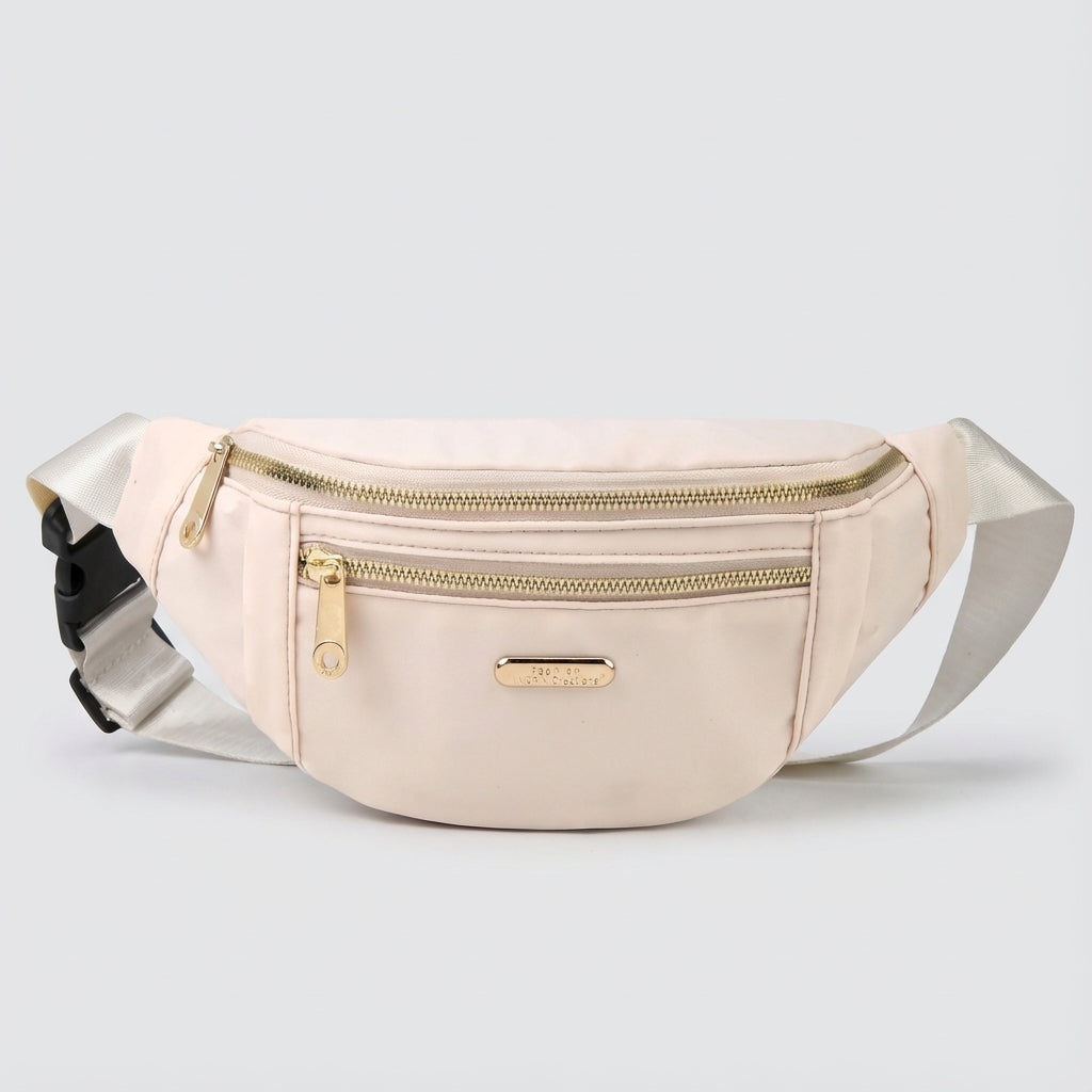 Mångsidig LightPouch nylon midjeväska, bär den som crossbody för enkel åtkomst & stil. Unisex design.