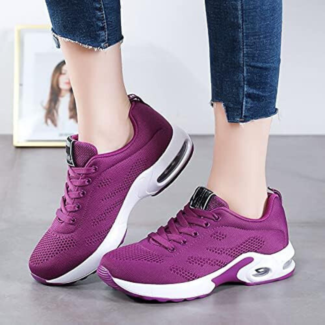 Moderna damesneakers med mjuk sula, perfekta som promenadskor och bekväma vardagsskor.