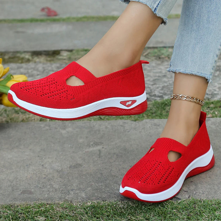 Lätta sneakers för kvinnor med dämpande sula. Optimal komfort vid varje steg för vardagsbruk.