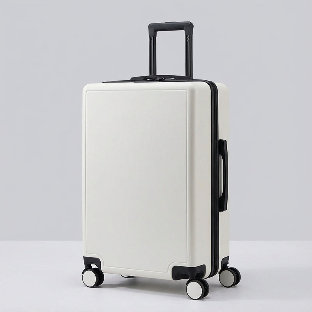 Elegant kabinresväska för weekendresa eller flygresa. Smidig lättvikts trolley med hjul.
